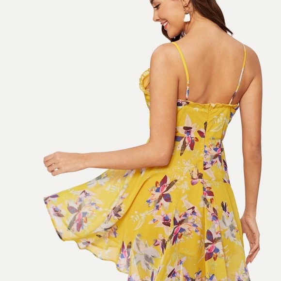 Ruffle Wrap Floral Cami Sundress - Picture 2 of 4